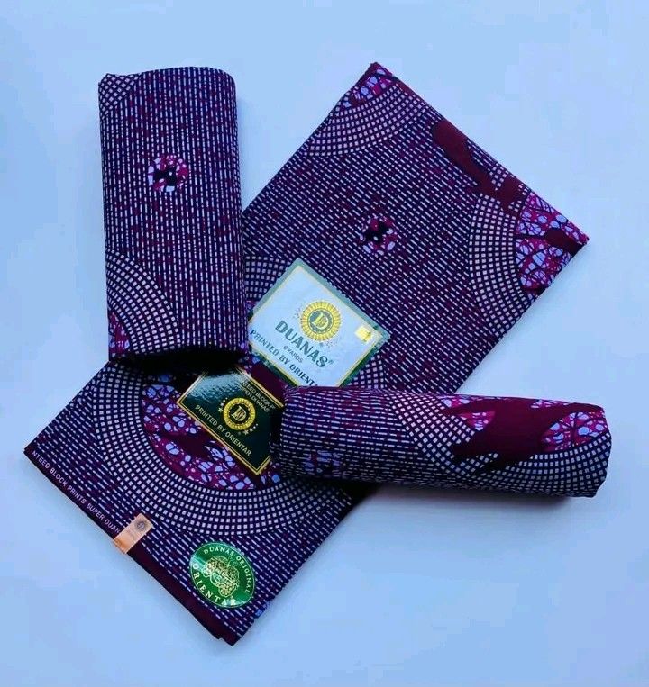 Purple and magenta ankara fabric.    Selling by 6-yards