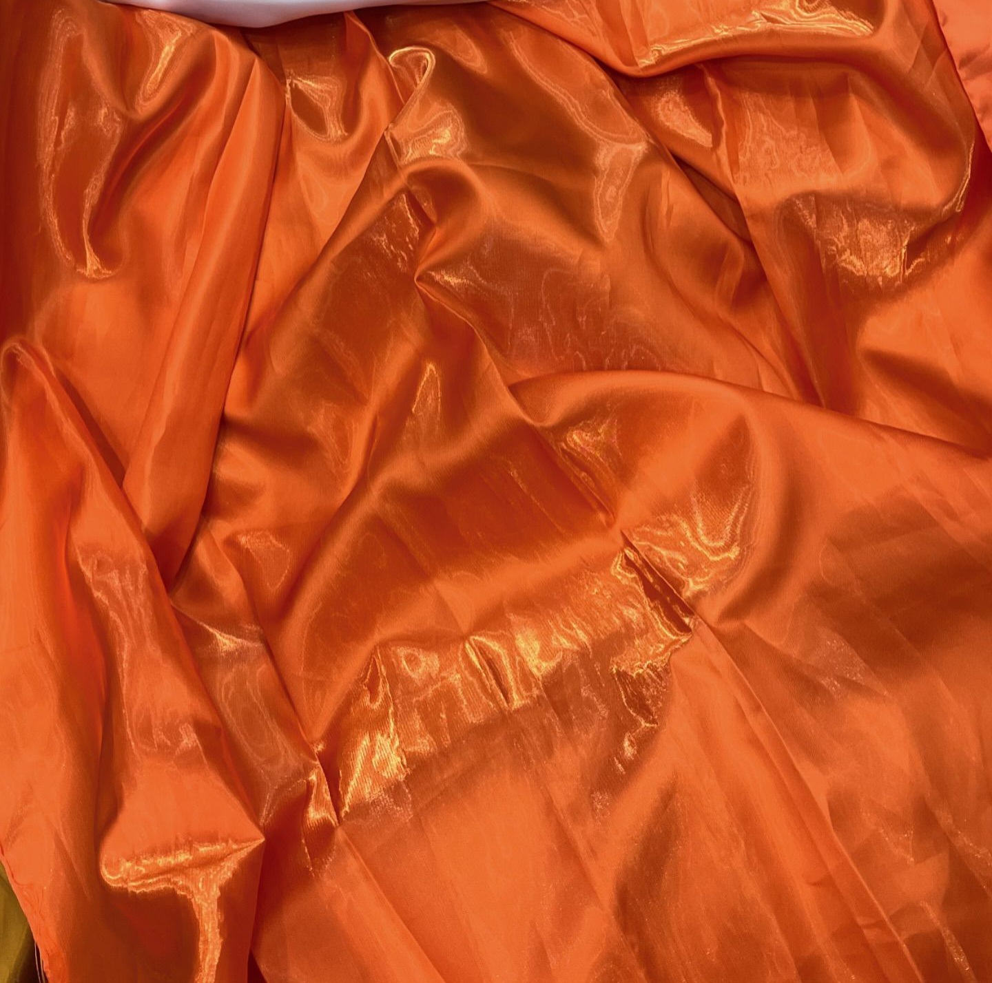 Orange shining mikado#1.    Selling by yard