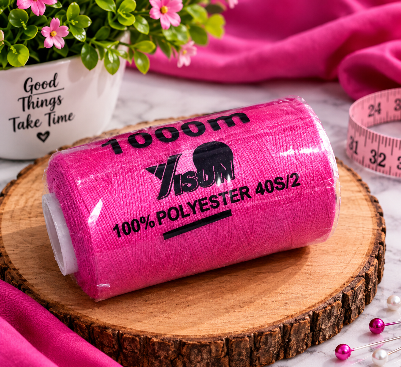 Fuchial pink thread#1.