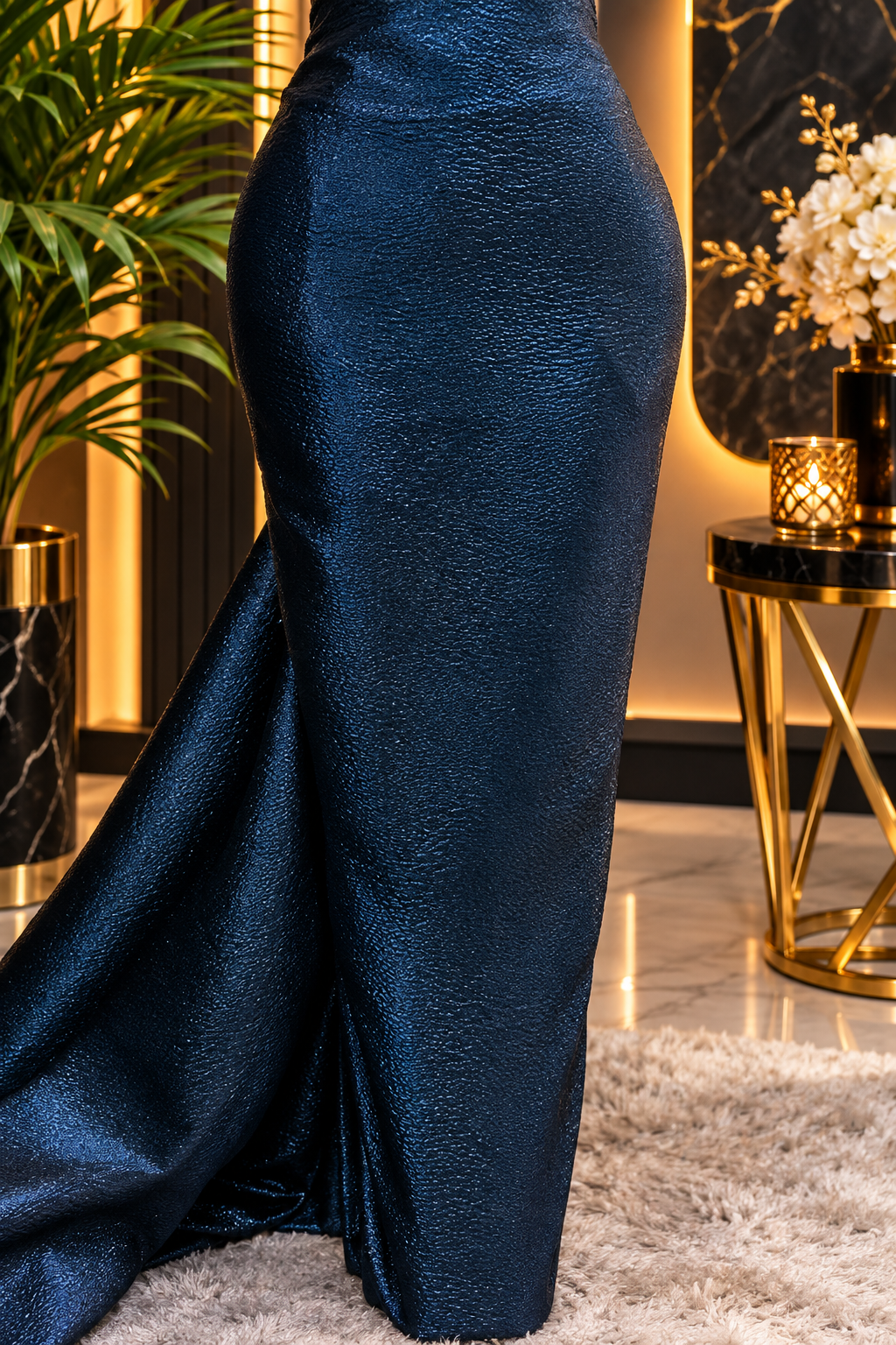 Navy blue plain brocade#1.    Selling by yards