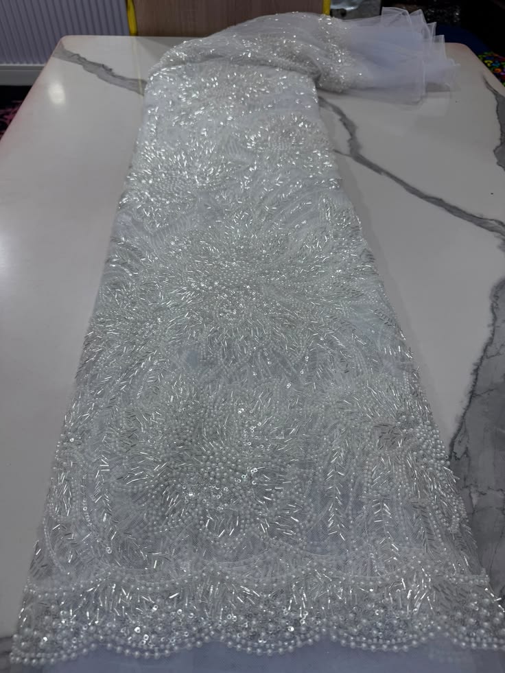 White beaded lace #1. Its sales per yard