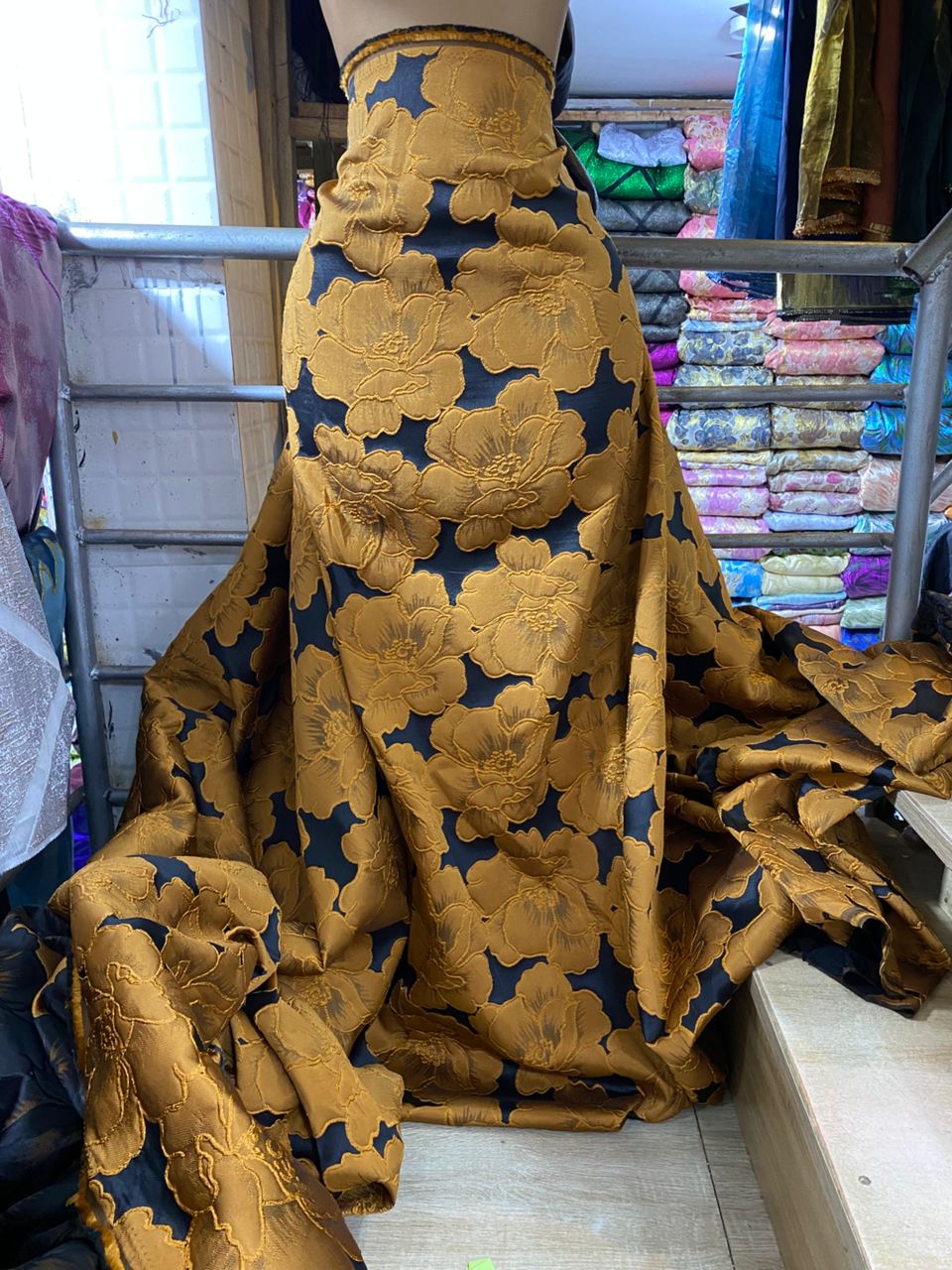 Gold brocade #3    selling by yards